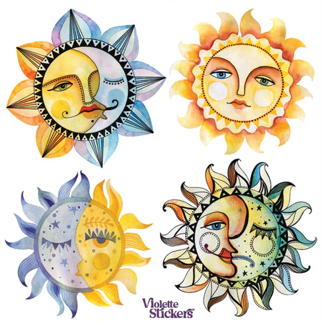 Mystical Moon Stickers
