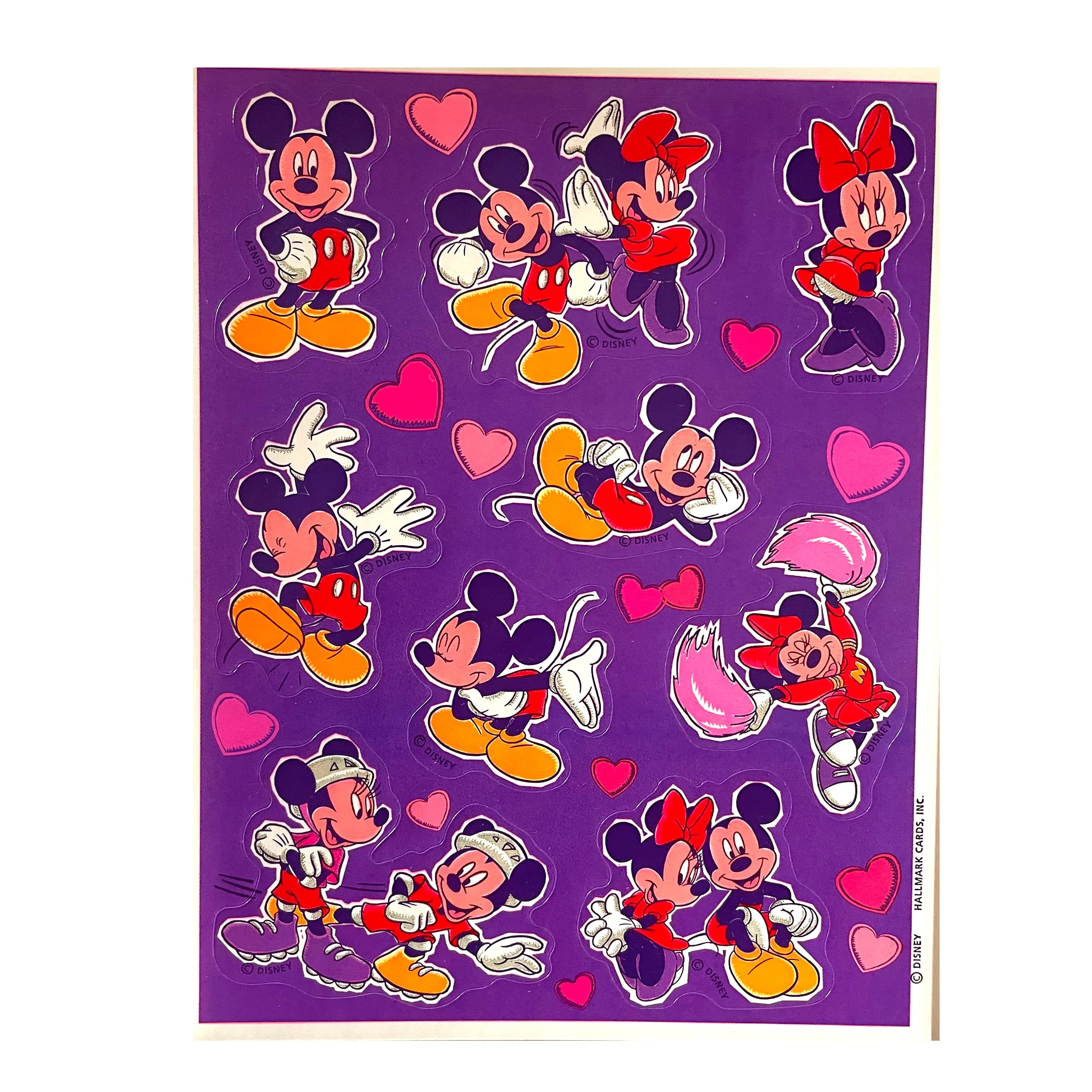 HALLMARK: Mickey and Minnie Sweetheart Stickers – Sticker Stash Outlet