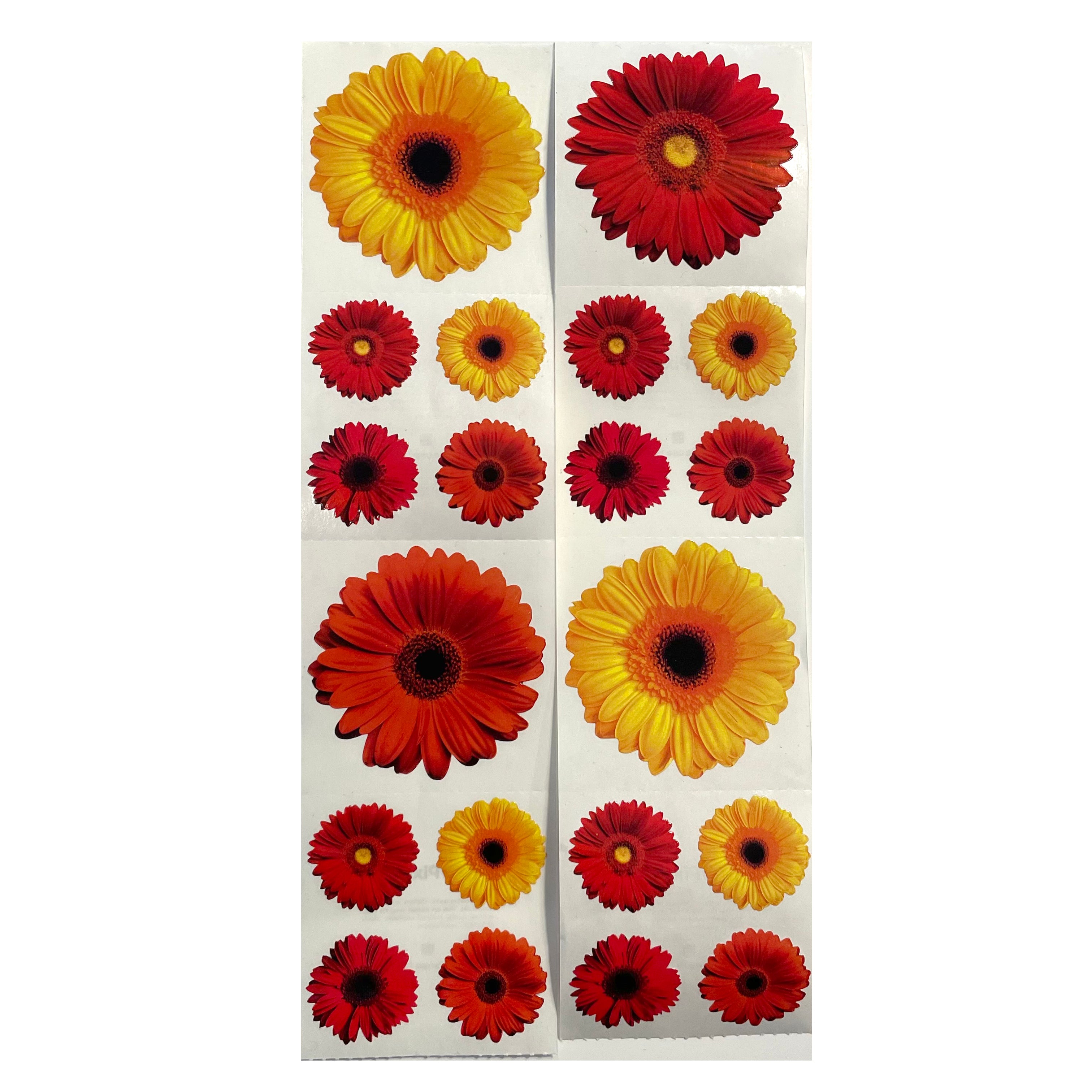 12 Packs: 12 ct. (144 total) Gerbera Daisy Stickers by Recollections™ 
