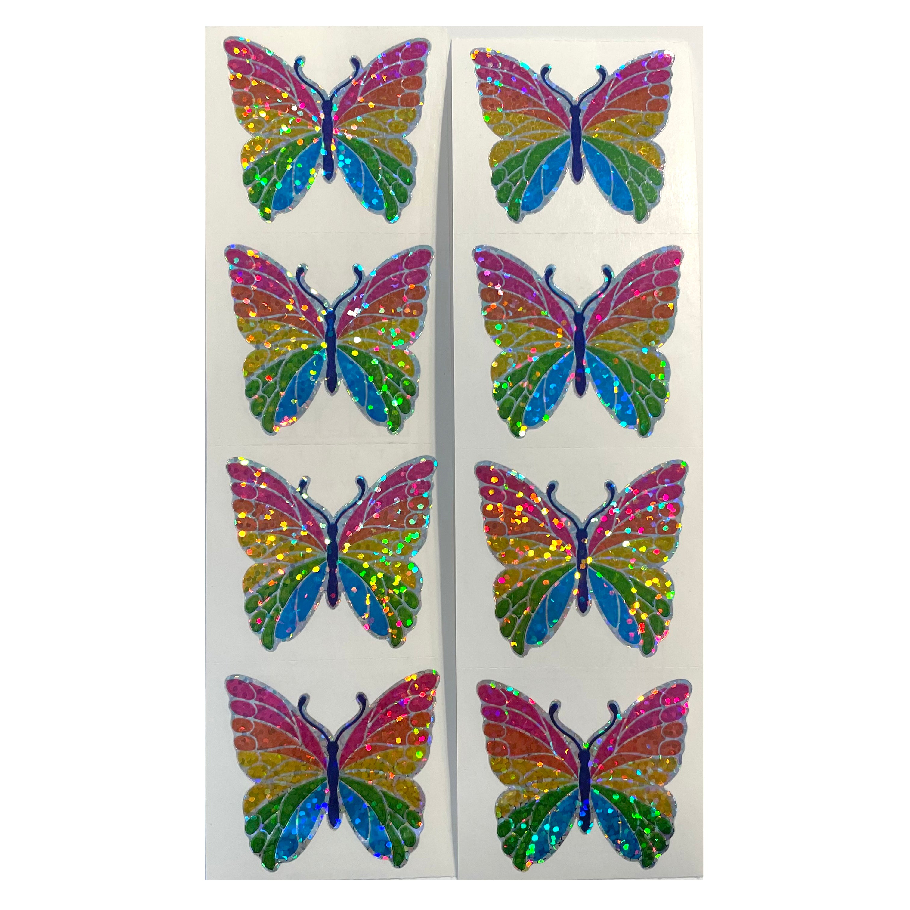 Hambly Rainbow Butterfly Glitter Stickers Rare Sticker Stash Outlet 