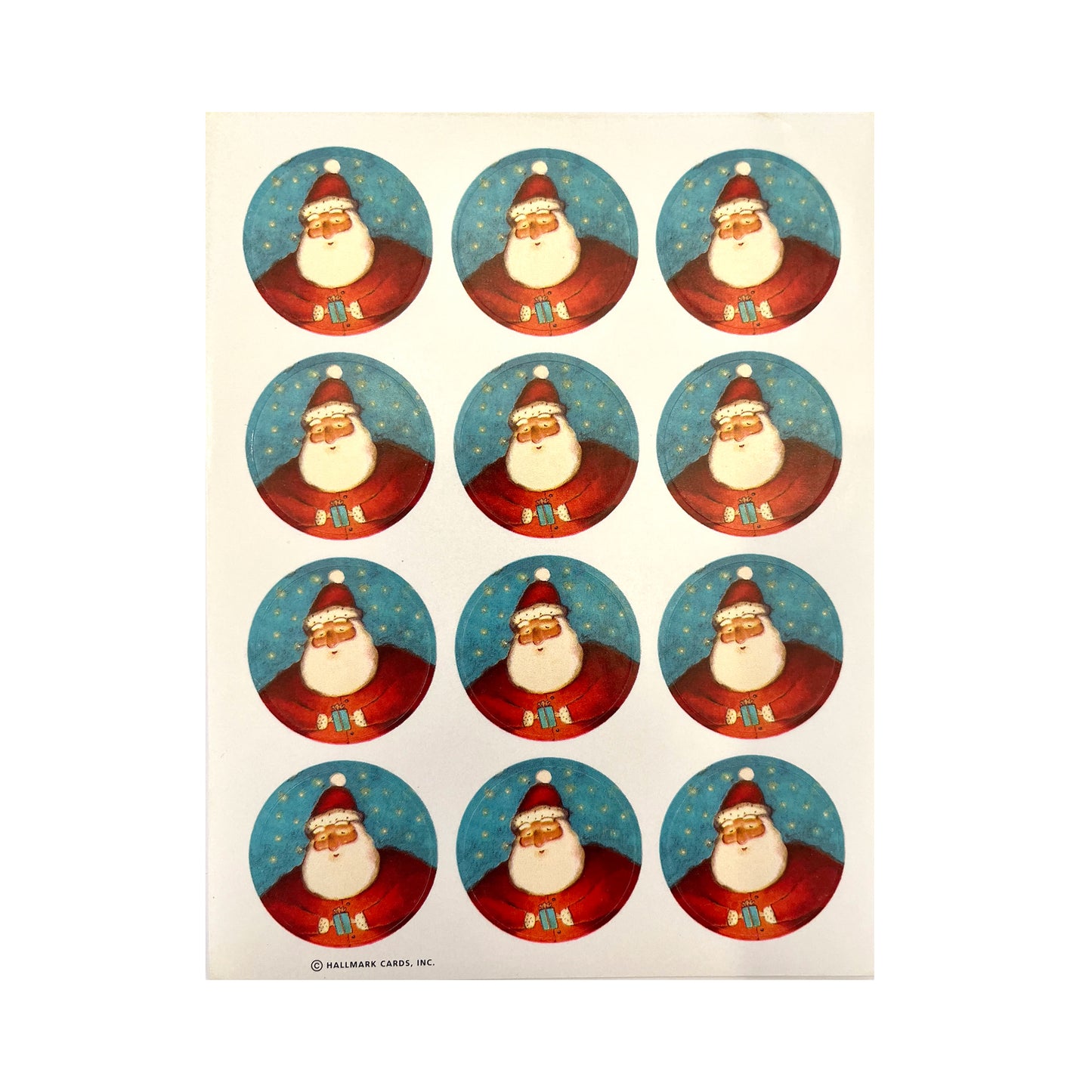 Hallmark: Christmas Santa Envelope Seal Stickers