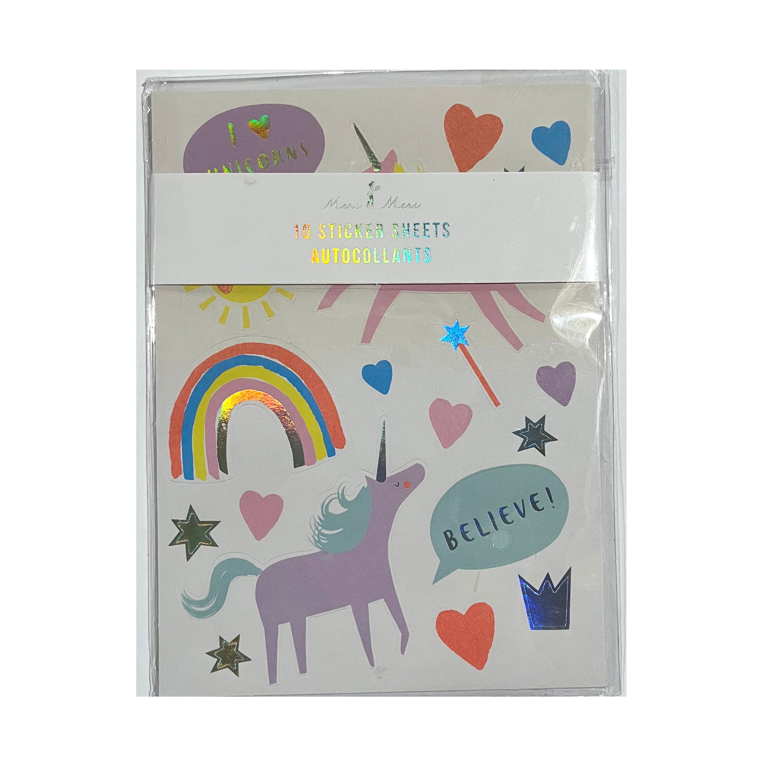 Meri Meri Unicorn Stickers - NEW! 10 pcs – Sticker Stash Outlet