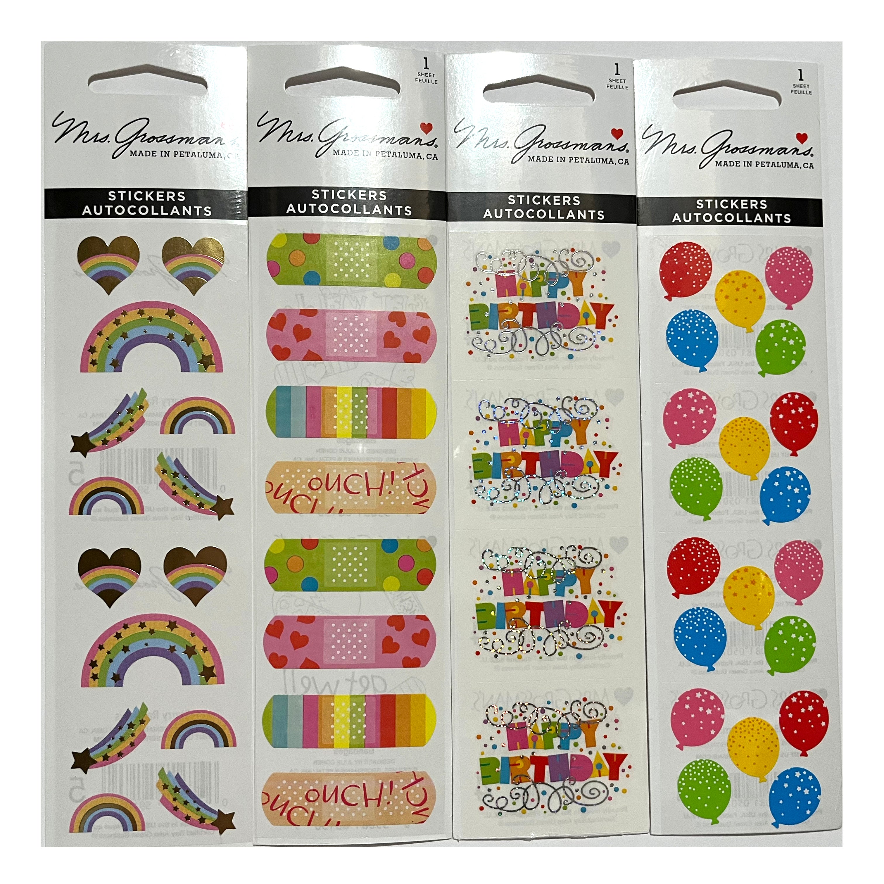 Mrs Grossmans Celebration Sticker Strips New In Package Sticker