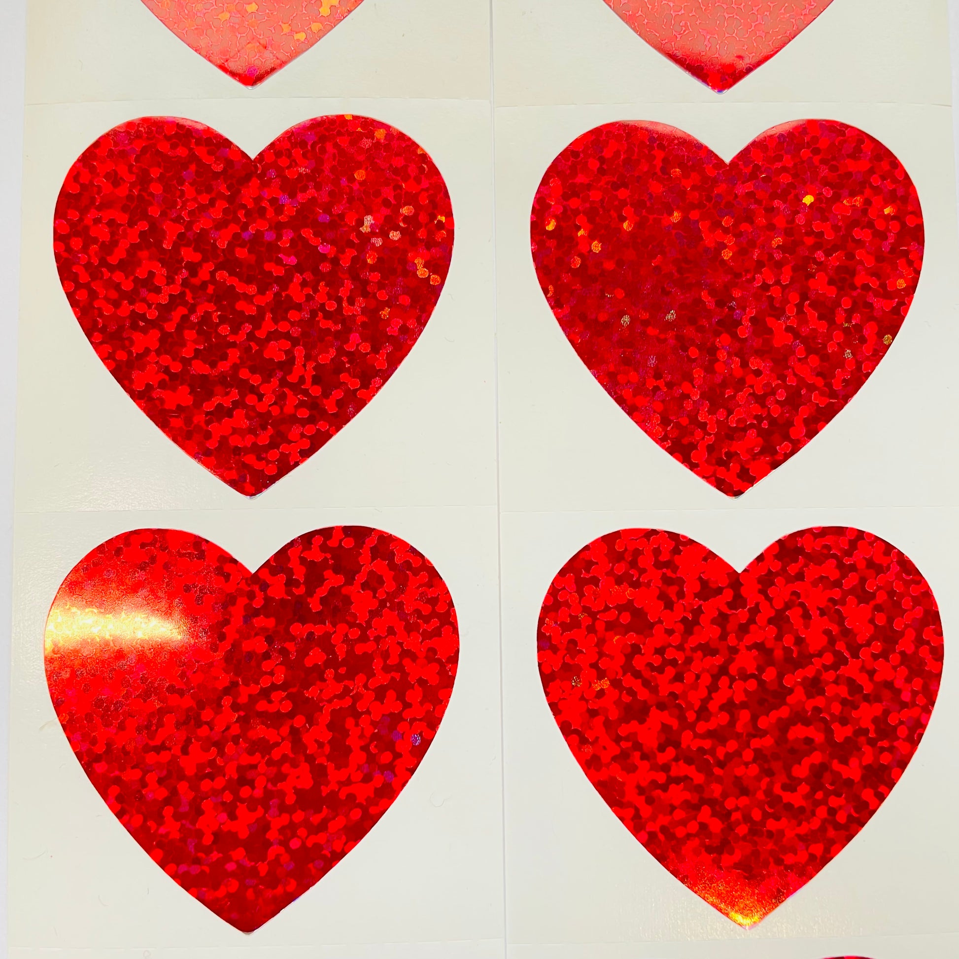 HAMBLY: Micro Pink and Red Hearts glitter stickers – Sticker Stash