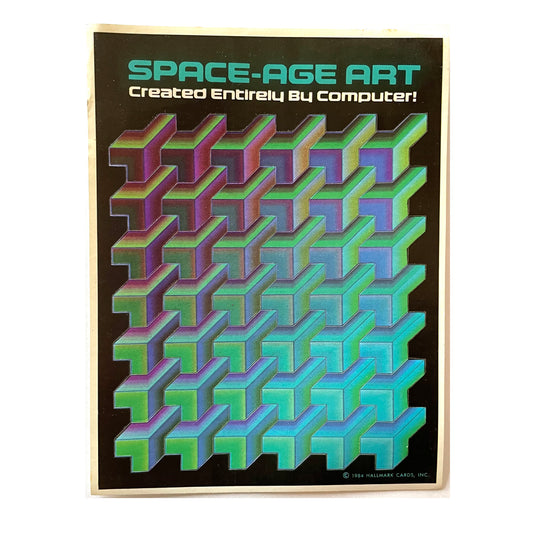 HALLMARK: 3D Space Age Art Stickers