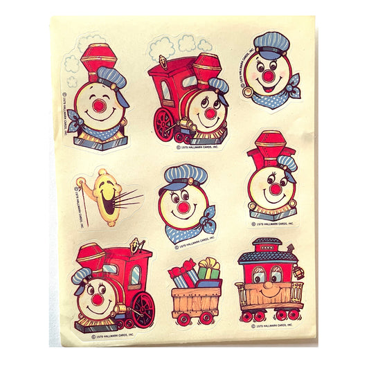 HALLMARK: Red Engine Toy Train Stickers