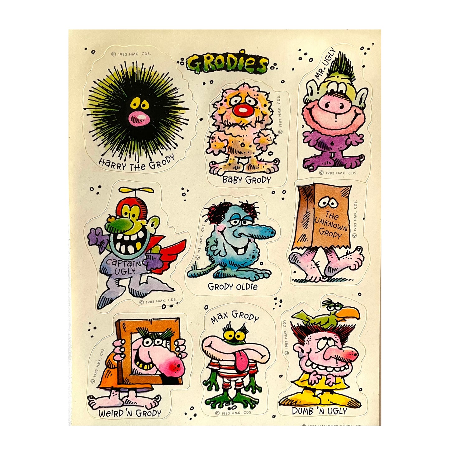 HALLMARK: Funny Monster Stickers