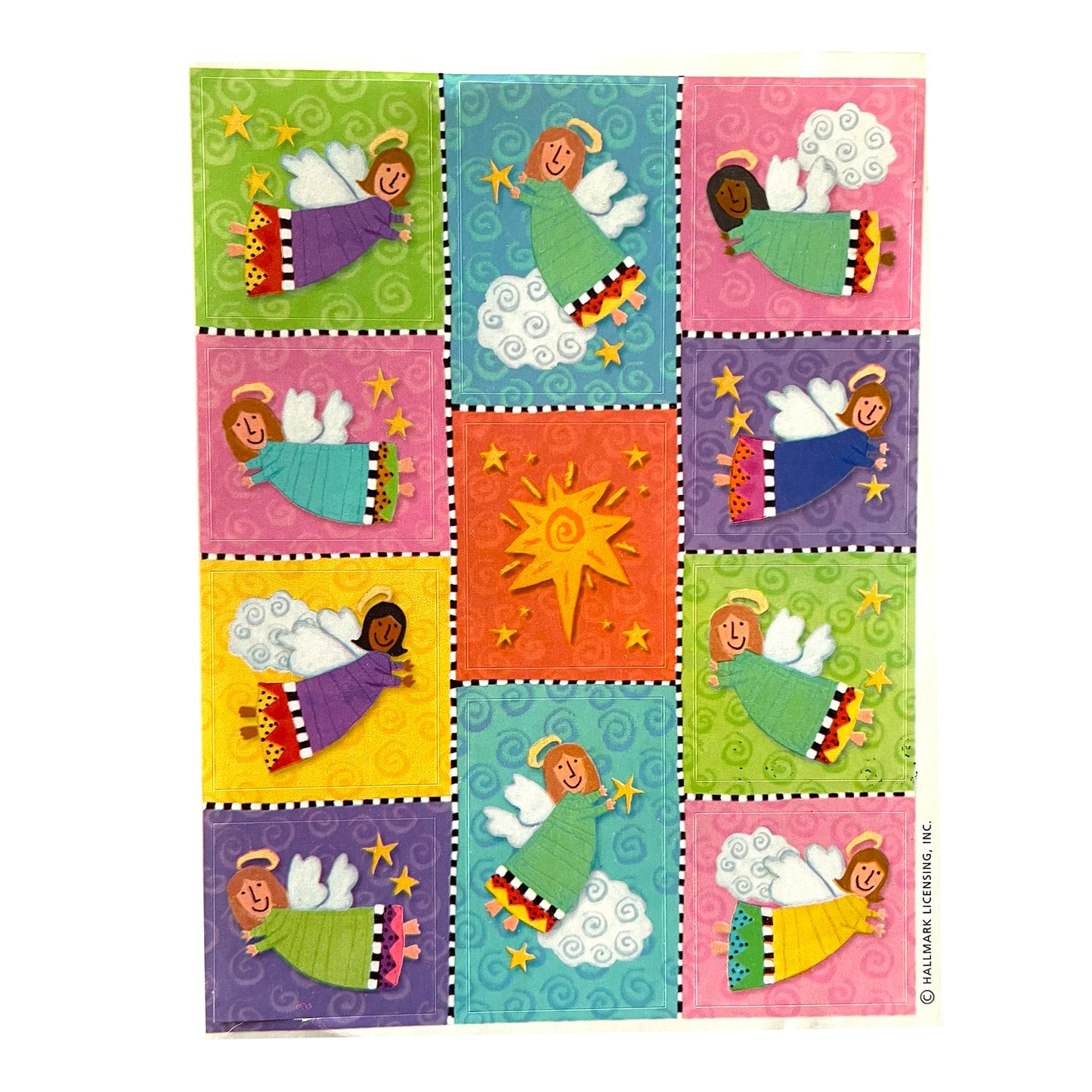 HALLMARK: Whimsical Angel Squares Stickers