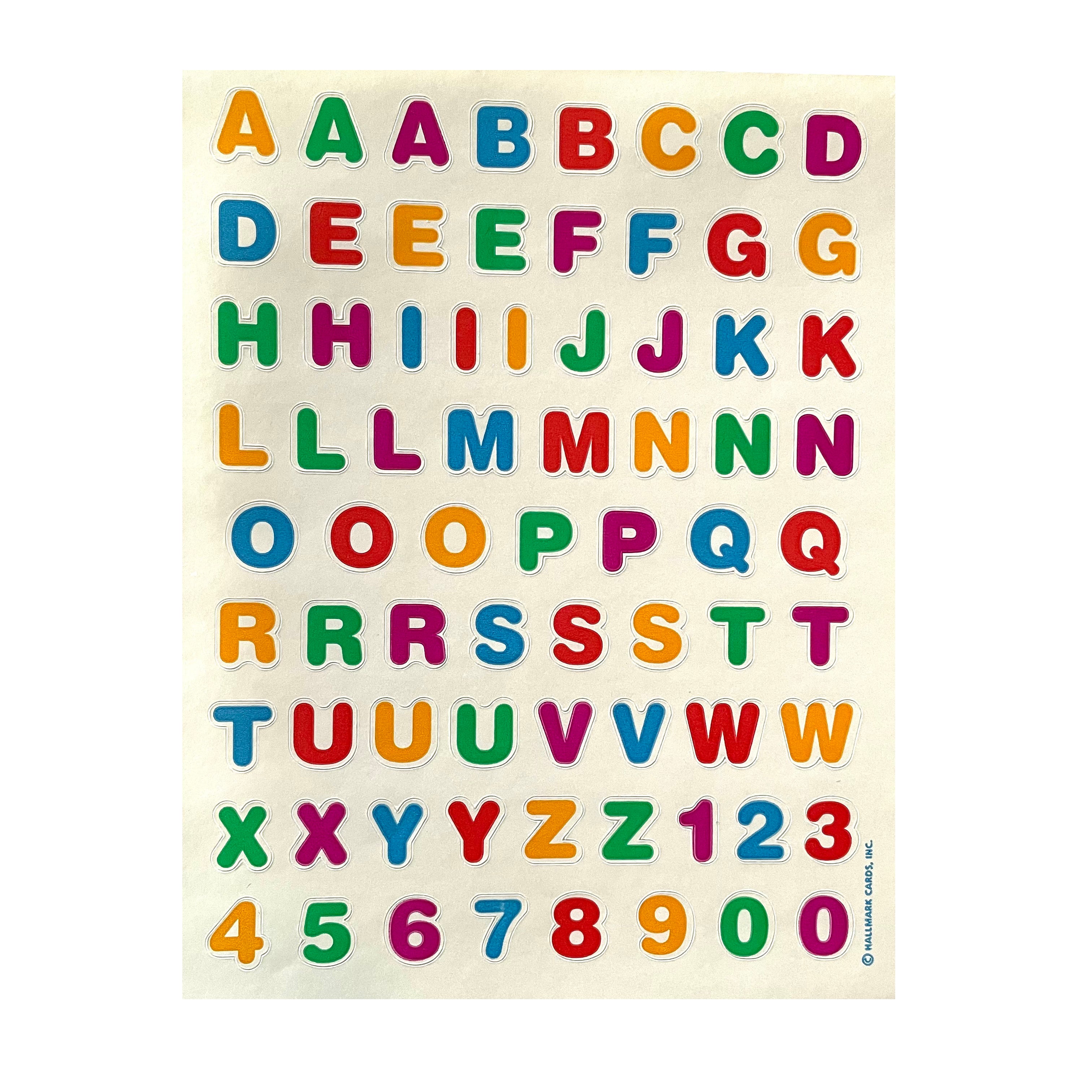 HALLMARK: Alphabet Stickers – Sticker Stash Outlet