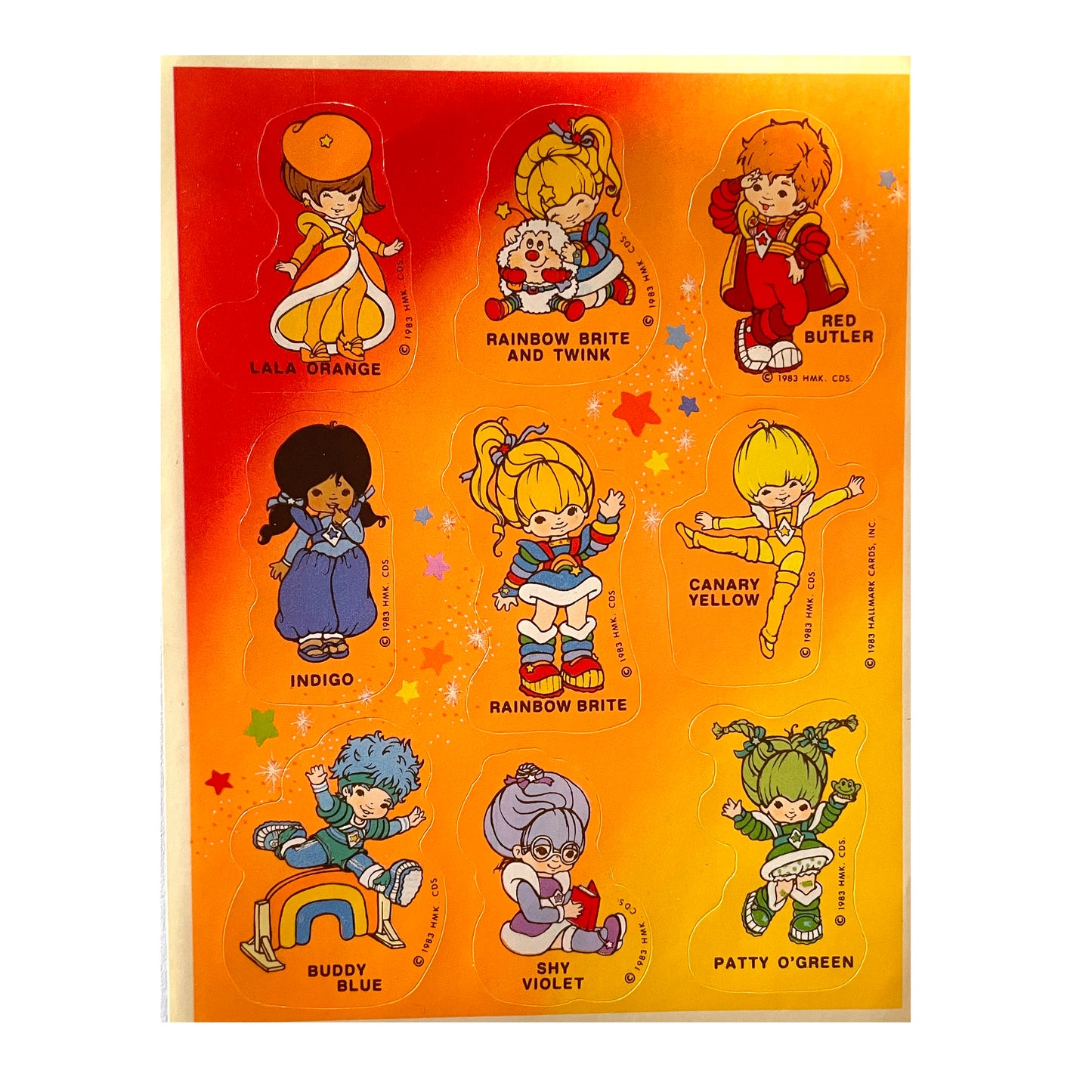 HALLMARK: Rainbow Bright Stickers