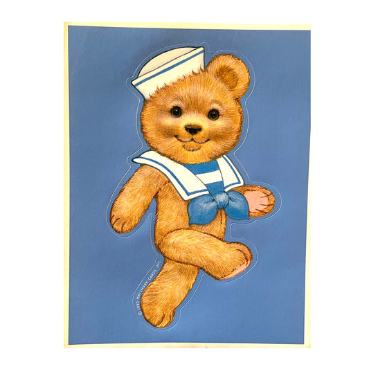 HALLMARK: Sailor Bear - Blue XL Sticker