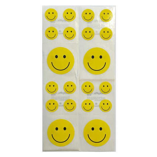 Paper House: Yellow Smiley Faces Stickers - 8 pcs