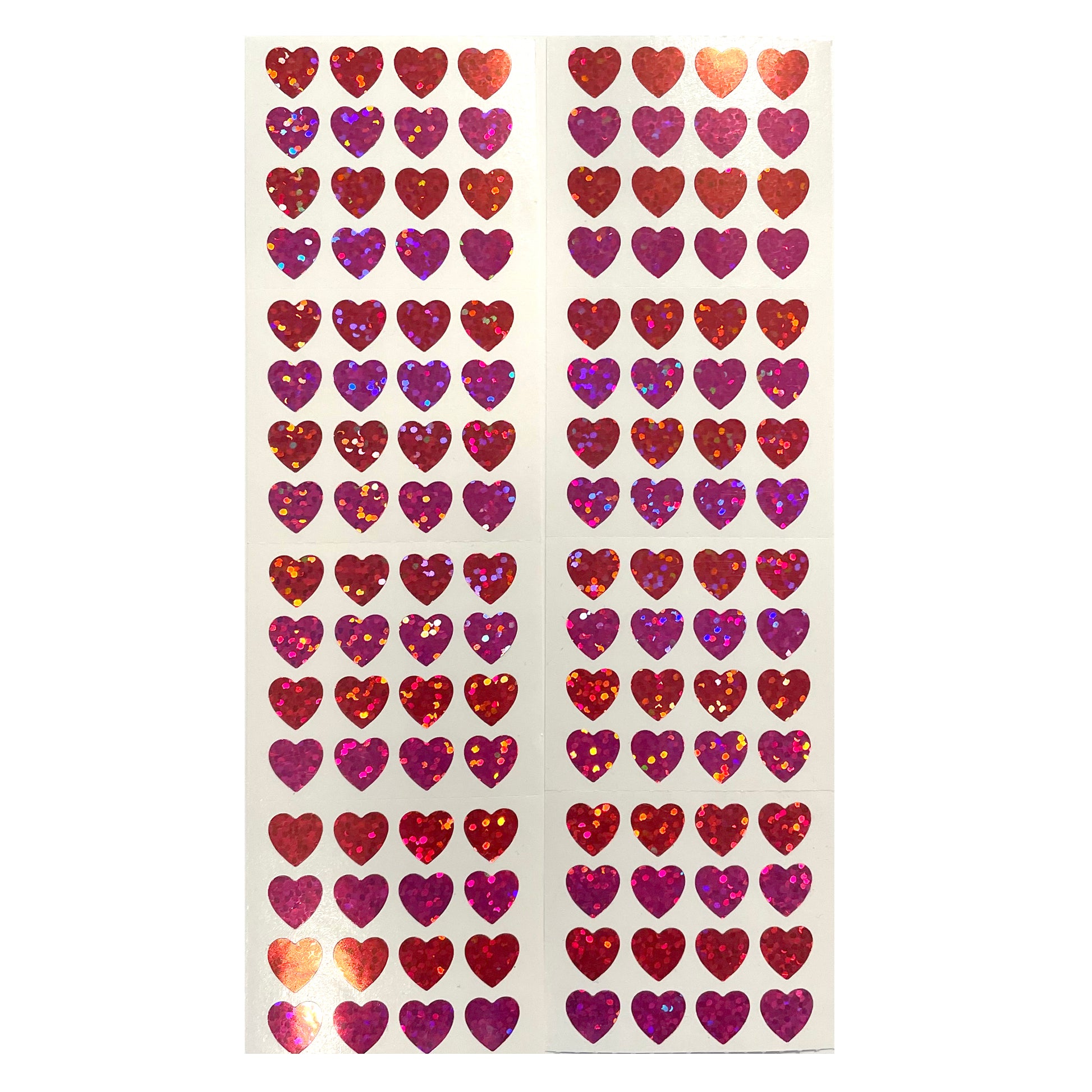 Red Hearts Sparkling Sticker