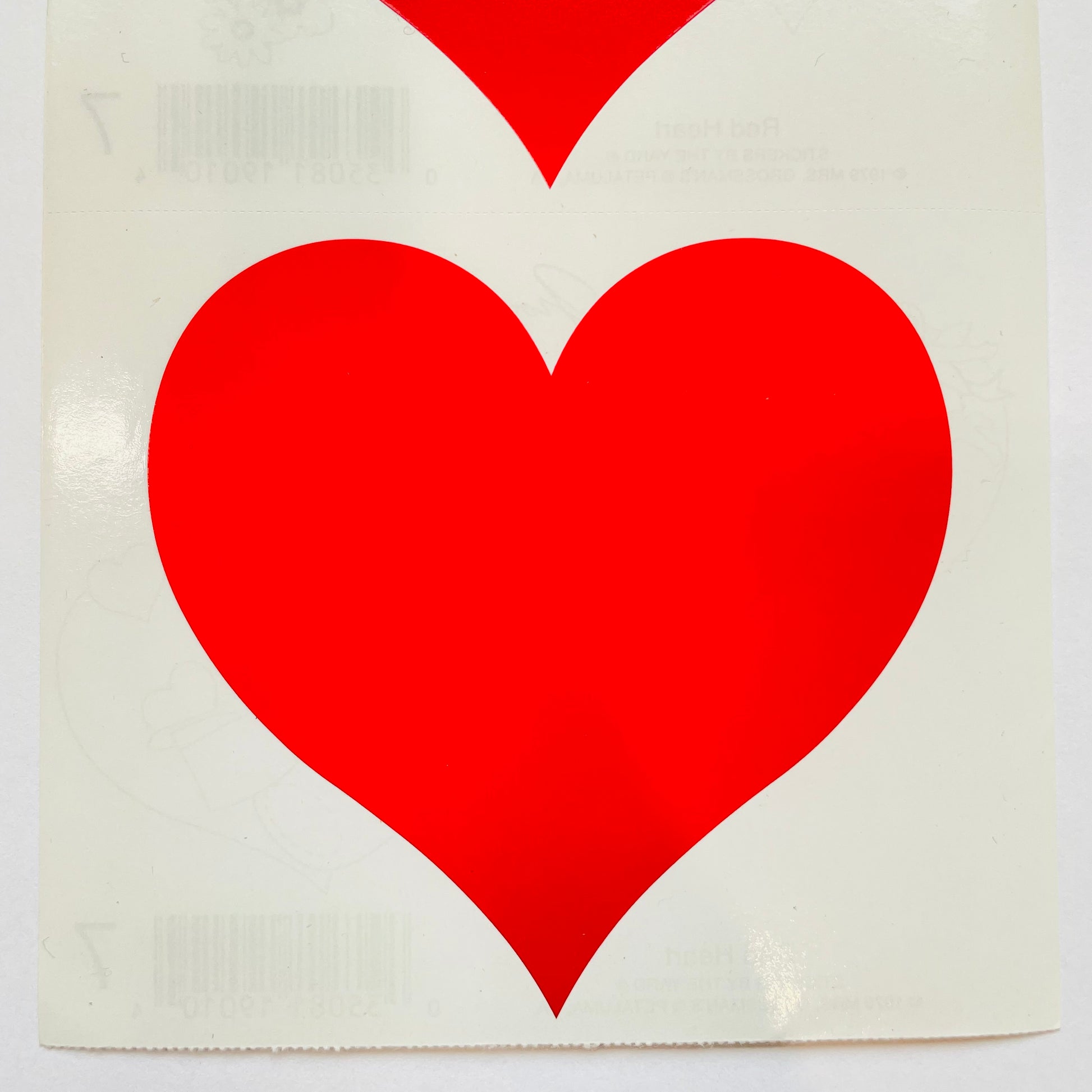 Mrs. Grossmans: Red Heart - Large Stickers – Sticker Stash Outlet